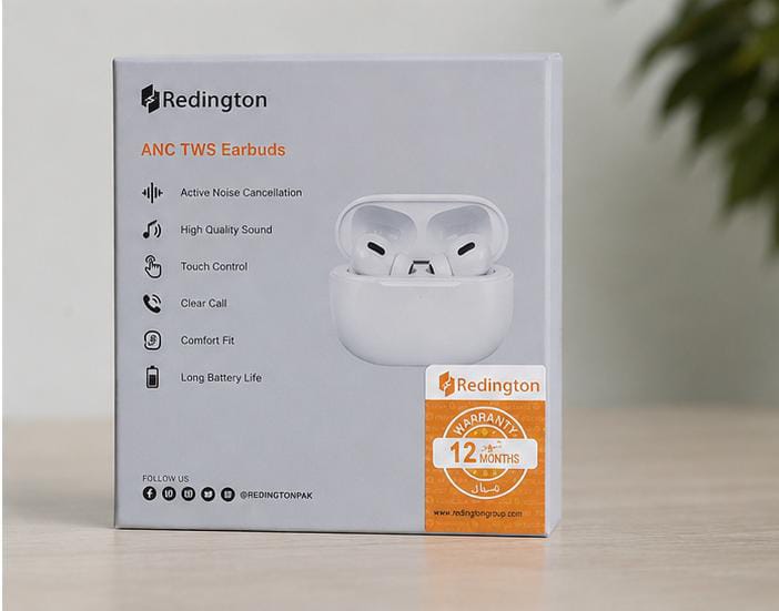 Redington ANC Wireless Earbuds - Noise Cancelling TWS Gaming Earbuds with 12 Month Warranty - Image 3