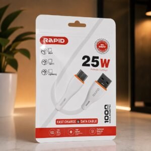 RAPID 25W Fast Charge & Data Cable â 1M â¨