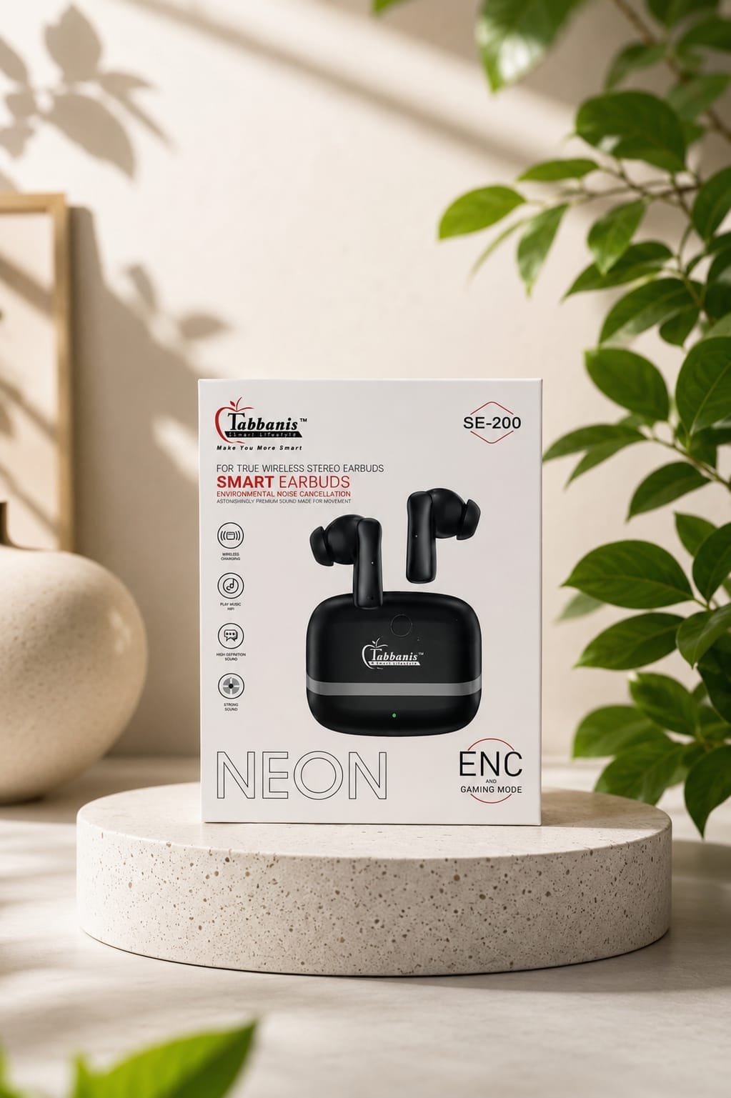 Tabbanis NEON SE-200 Smart Wireless Earbuds 🎧✨