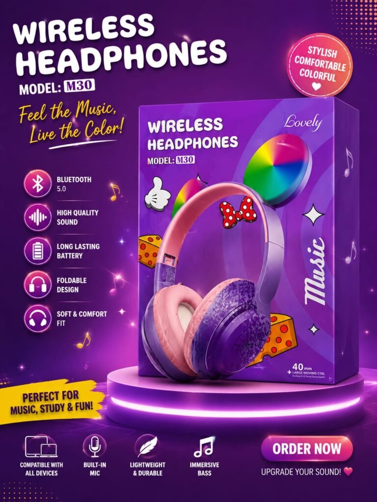 Lovely M30 Wireless Headphones
