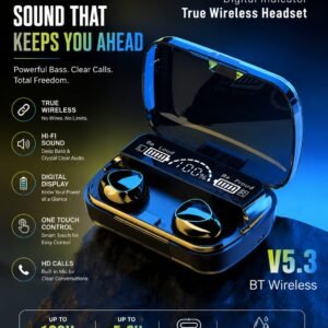 M10 True Wireless Bluetooth Earbuds V5.3 with Digital Display